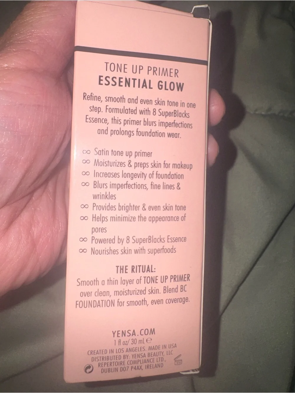 Yensa Essential Glow Tone Up Primer color + face new